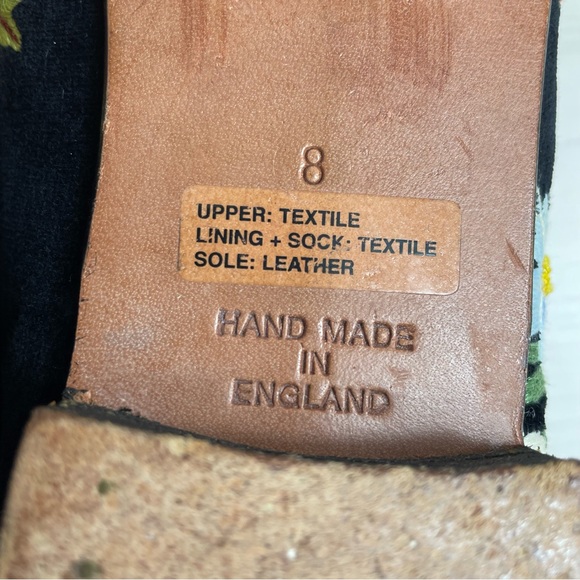 BERK Burlington Arcade London Black Velvet Floral Embroidered Loafer Shoe - Picture 11 of 11